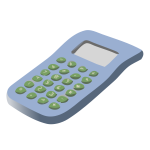 Vector clip art of simple calculator
