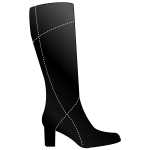 Vector graphics of simple boots for women