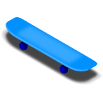 Skateboarding vectorized vector drawing
