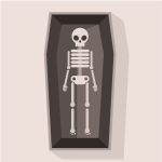 A skeleton in the coffin