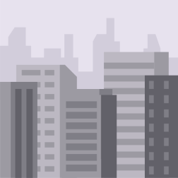 City skyline rooftops