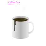 Vector image of coffee in cup