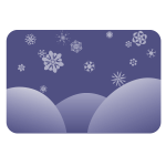 Simple winter vector background