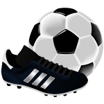 Soccer equipment vector illustration