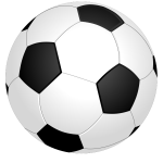 Vector graphics of shiny soccer ball