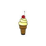 Cherry ice cream image