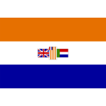 Vector drawing of flag Union of South Africa