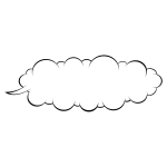 Cloudy speech ballon