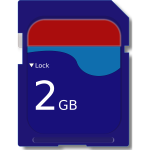 MicroSD card vector illustration