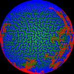 Round shape maze