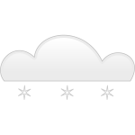 Pastel colored snow sign vector clip art