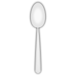 Disposable spoon vector image