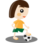 Sport girl vector illustration