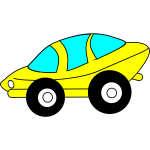 Cartoon sporty car vector image