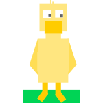 square animal 8 duck