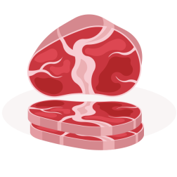 Fresh Raw Beef Steaks