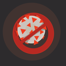 Stop virus icon
