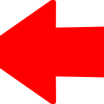 Straight Red Arrow Left