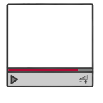 Streaming video border frame vector image