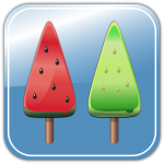 Melon ice candies vector image