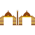 Sultan Ismail Petra Arch vector image