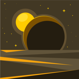 Solar eclipse view