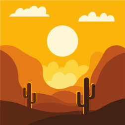 Sunset in the desert-1782848860