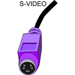 Purple video connector