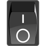 Switch off button vector image