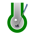 Mini-golf sign vector image