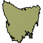 Tasmania shaded