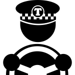 Cab driver vector image