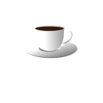 Black tea pot vector graphics
