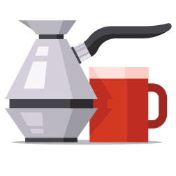 Kettle and a mug