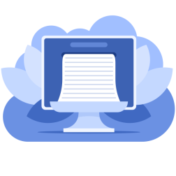 Computer Screen with Document
