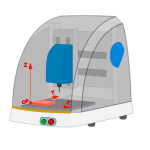 Dharlyrobot dental milling machine vector image