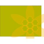 Green hexagon vector background