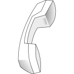 Vector graphics of old-fashioned telephone