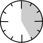 Vector illustration of clock face