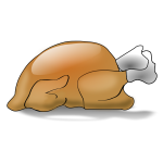Thanksgiving day turkey vector drawing