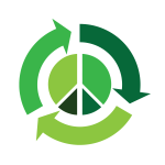 Eco peace vector icon