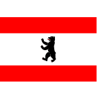 Flag of Berlin vector graphics