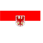 Flag of Brandenburg vector illustration