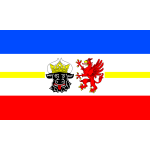 The flag of Mecklenburgâ€“Vorpommern vector image