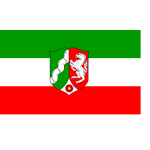 flag of North Rhine-Westphalia vector clip art