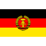 Flag of the German Democratic Republic vector image