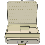 Suitcase vector clip art