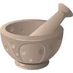 Mortar and pestle drawing