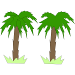 toon palm tree