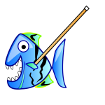 Cartoon piranha